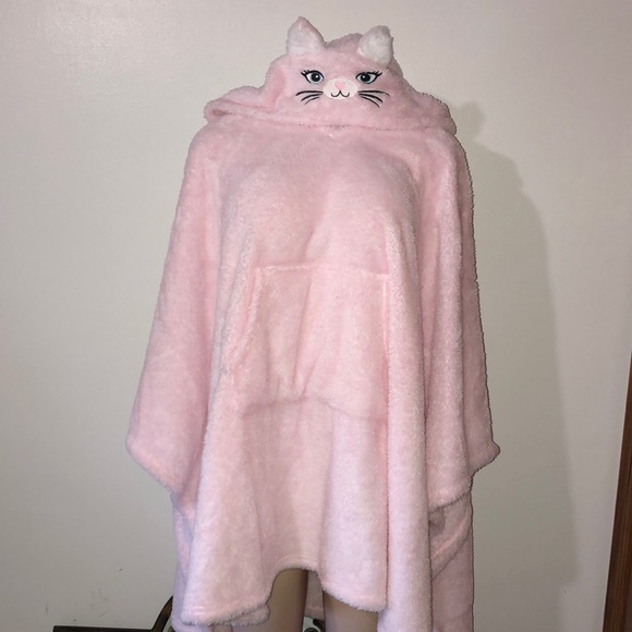 Pillow Talk Other - Pillow Talk Pink Plush Kitty Pull Over